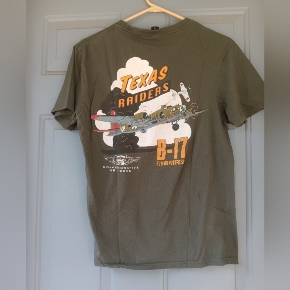 Womens Texas Raiders B-17 Flying Fortress Commemorative Air Force T Shirt Small - Picture 2 of 4
